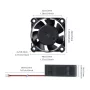 Fan 40x40x10mm, XH2.54, 5V DC with USB connector |