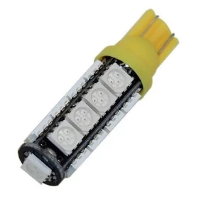LED 17x 5050 SMD pätice T10, W5W - Žltá | AMPUL.eu