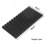 Aluminum heat sink 80x40x5mm with hot melt adhesive tape |
