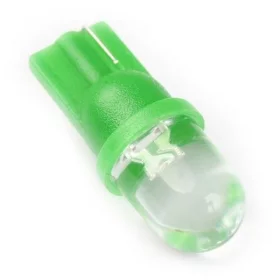 LED 10mm pistorasia T10, W5W - vihreä | AMPUL.eu