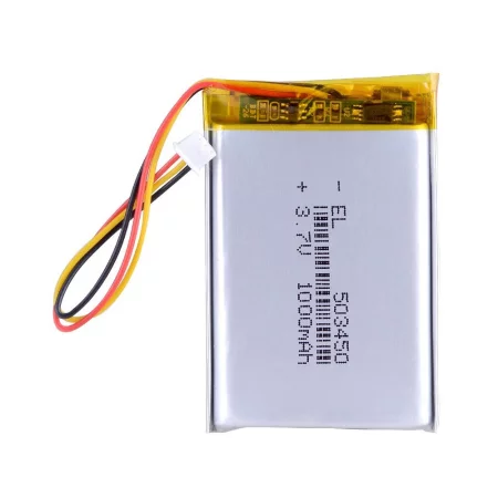 Li-Pol battery 1000mAh, 3.7V, 503450, 3pin | AMPUL.eu