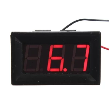 Digitálny voltmeter 3,2V - 30V, červené podsvietenie |