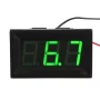 Voltmètre numérique 3,2V - 30V, rétroéclairage vert |