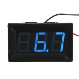 Voltmètre numérique 3,2V - 30V, rétro-éclairage bleu, AMPUL.eu