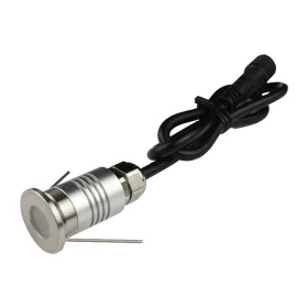 Vandtæt LED mini loftslampe 1W, rustfrit stål | AMPUL.eu