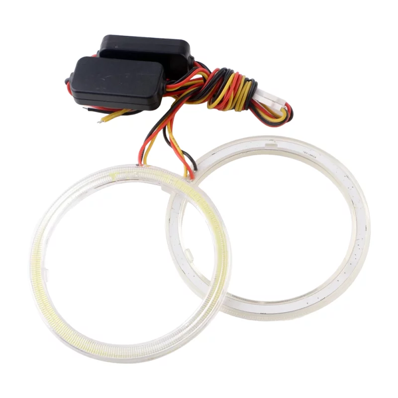 60mm Dual Color COB LED Rings - White/Yellow