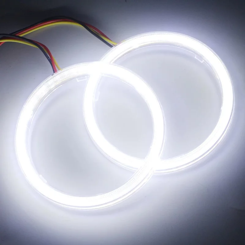 60mm Dual Color COB LED Rings - White/Yellow