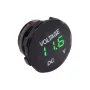 Digitálny voltmeter kruhový 6V - 33V, zelené podsvietenie |