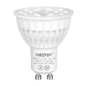 MiBoxer LED žiarovka GU10 ovládaná cez 2,4 GHz, RGB + CCT | AMPUL.eu
