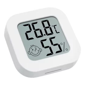 Thermomètre digital avec hygromètre, -20°C - 60°C, blanc | AMPUL.eu