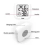 Digital thermometer with hygrometer, -20°C - 60°C, white | AMPUL.eu