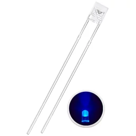 LED Dioda obdélníková 2x3x4mm, UV fialová čirá | AMPUL.eu