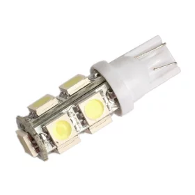 LED 9x 5050 SMD socket T10, W5W - White | AMPUL.eu