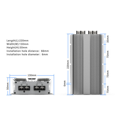 12V to 19V 20A 380W DC DC Step Up Converter Voltage Regulator – Daygreen