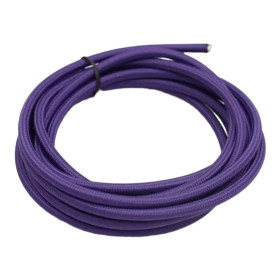 Retro cable round, wire with textile cover 2x0.75mm, purple