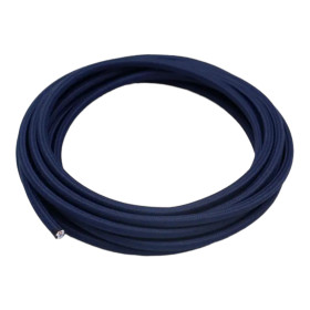 Retro round cable, wire with textile cover 2x0.75mm, dark blue | AMPUL