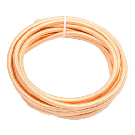 Retro round cable, wire with textile cover 2x0.75mm, rose gold | AMPUL