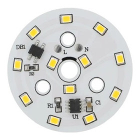 LED modul kulatý 7W, ⌀50mm, 220-240V AC, bílý | AMPUL.eu