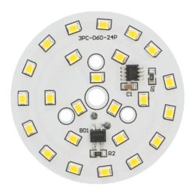 LED modul okrogel 9W, ⌀60mm, 220-240V AC | AMPUL.eu