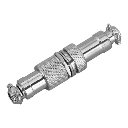 GX12, kabelový spojovací konektor, kovový | AMPUL
