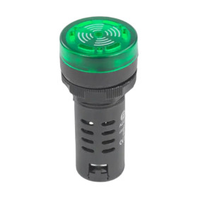 Spia LED con buzzer 110V, AD16-22SM, per foro diametro 22