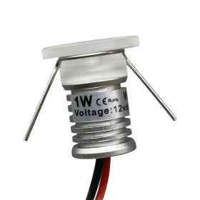 Mini plafonnier LED 1W, laiteux | AMPUL