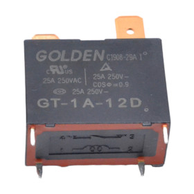 Przekaźnik GT-1A-12D, 12V DC/250V AC 25A, 4-pinowy | AMPUL