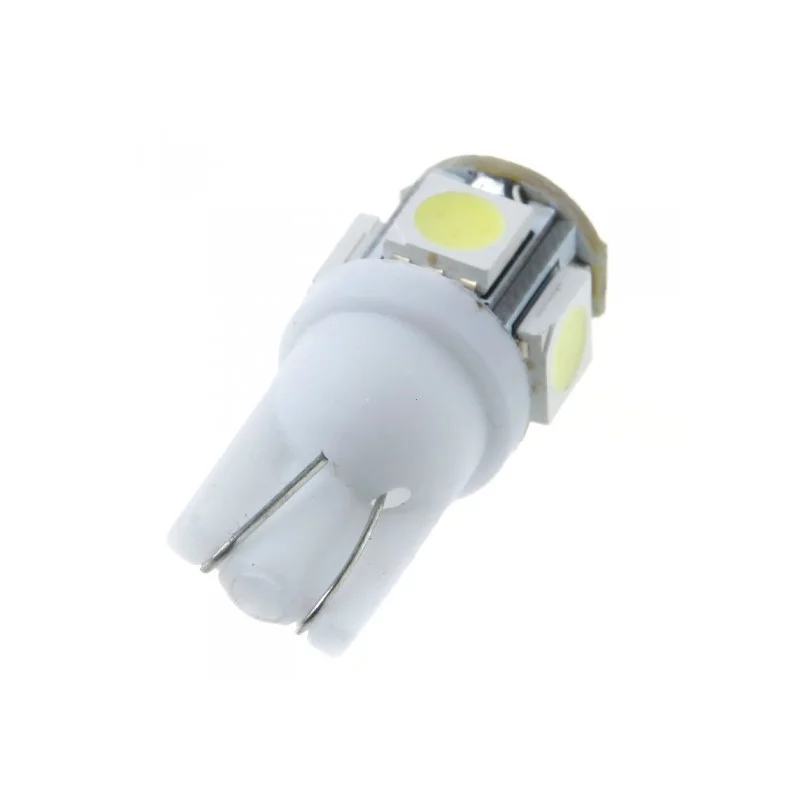 Ampoule Led T10 W5W céramique à 3 leds 3030 24 volts à effet stroboscopique  - Led-PL E.I.