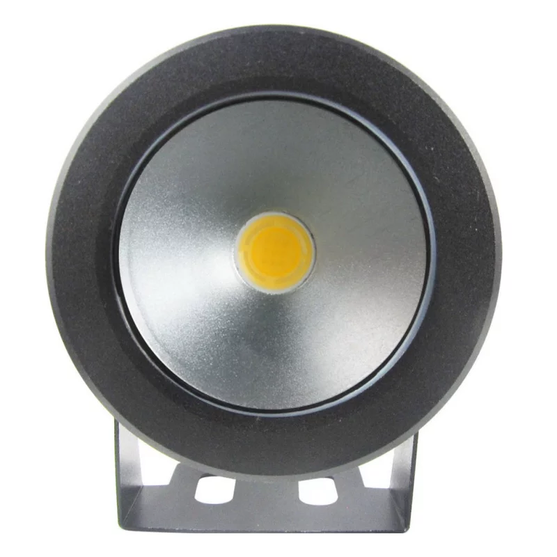 LED-Strahler wasserdicht schwarz 12V, 10W, weiß