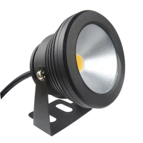 Faretto LED impermeabile nero 12V, 10W, bianco caldo |