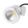 LED Reflektor vodotěsný stříbrný 12V, 10W, bílá | AMPUL.eu