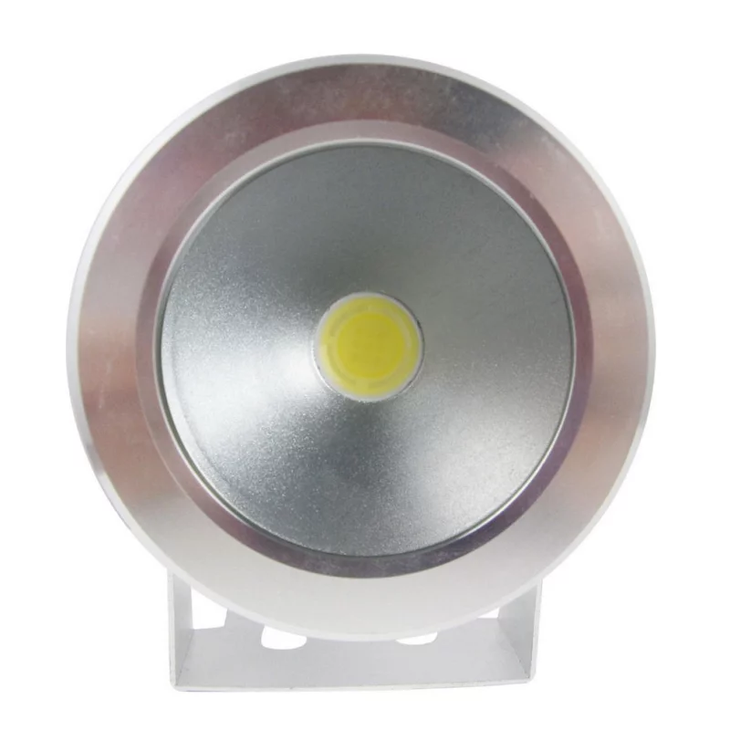 LED-Strahler wasserdicht silber 12V, 10W, weiß
