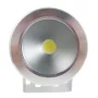 LED Spotlight waterproof silver 12V, 10W, white | AMPUL.eu