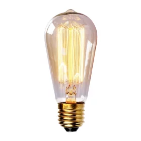 Design retro hehkulamppu Edison T1 40W, kanta E27 | AMPUL.eu