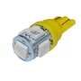 LED 5x 5050 SMD socket T10, W5W - Yellow, 24V | AMPUL.eu