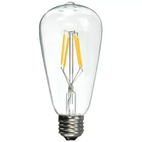 Ampoule LED AMPST64 Filament, E27 4W, blanc chaud | AMPUL.eu