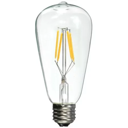 LED žárovka AMPST64 Filament, E27 4W, teplá bílá | AMPUL.eu