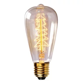 Design-Retro-Glühbirne Edison T4 60W, Fassung E27 | AMPUL.eu