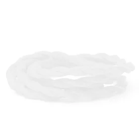 Retro kabelspiral, tråd med textilöverdrag 2x0.75mm, vit |