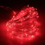Řetěz LED kapkový 10 metrů, červený | AMPUL.eu