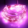 Řetěz LED kapkový 10 metrů, růžový | AMPUL.eu