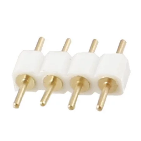 Koppler für LED-Streifen weiß, 4-polig - Stecker/Buchse |