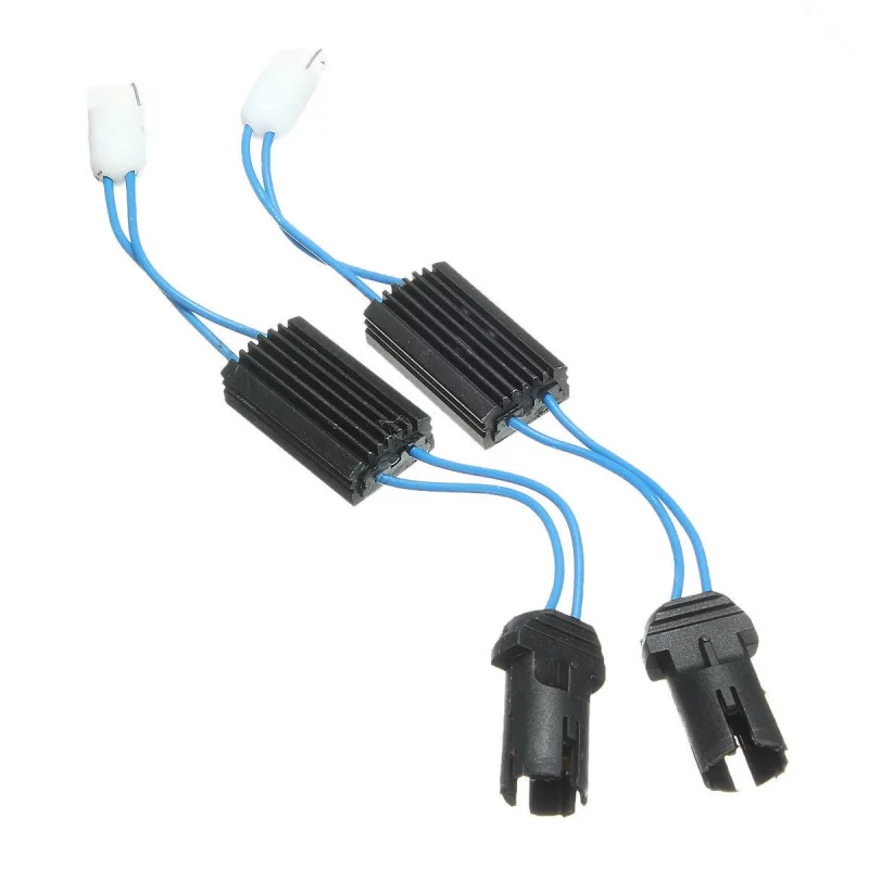 t10 headlight bulb led resistor LED Decoder kit,2pcs T10 adaptor