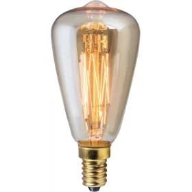 Design retro glödlampa Edison T1 40W, sockel E14 | AMPUL.eu