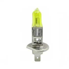 Halogenlampa med H1-sockel, 100W, 12V - Gul 3000K | AMPUL.eu