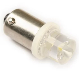 LED 10mm socket recessed face BA9S - White, 6V | AMPUL.eu