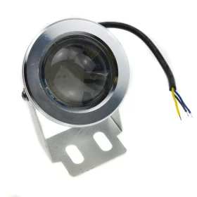 LED Reflektor vodotěsný stříbrný 12V, 10W, RGB, AMPUL.eu