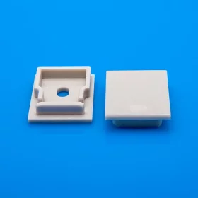 End cap for profile ALMP52, cube with hole | AMPUL.eu