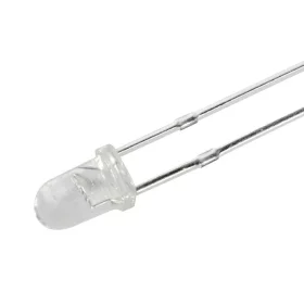 Diode LED 3mm, blanche, AMPUL.eu
