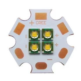 LED dioda Cree XPE XP-E 12W PCB, 6V, žuta 580-590nm, AMPUL.eu
